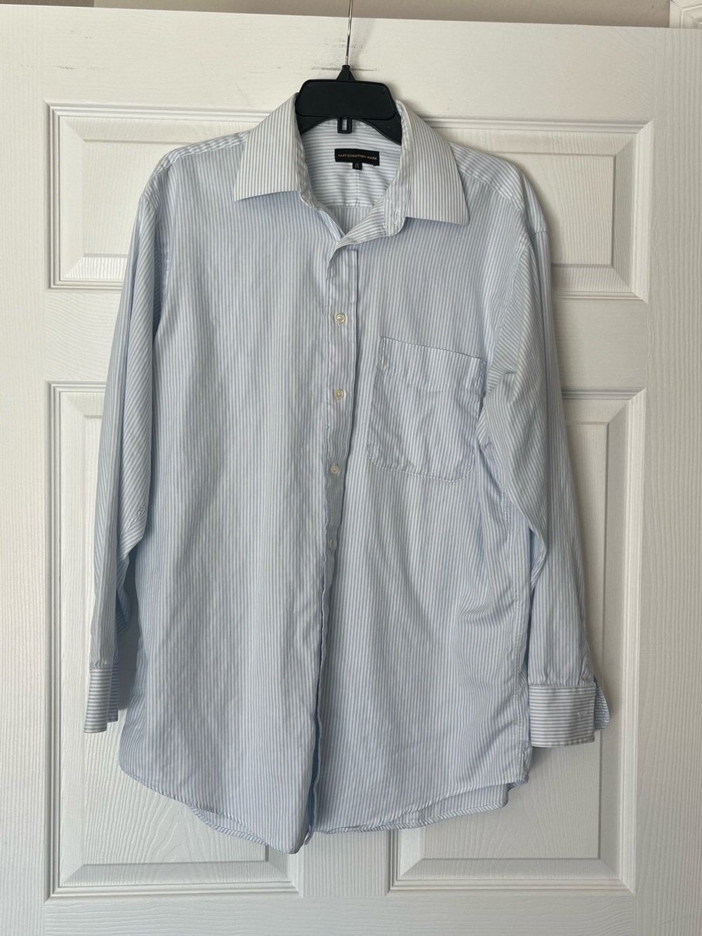 Hart Schaffner Marx Striped Dress Shirt